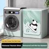 UV Resistant Washing Machine Cover Waterproof Thickened Washer Cover Dustproof Anti-oxidation for Front Opening Washer