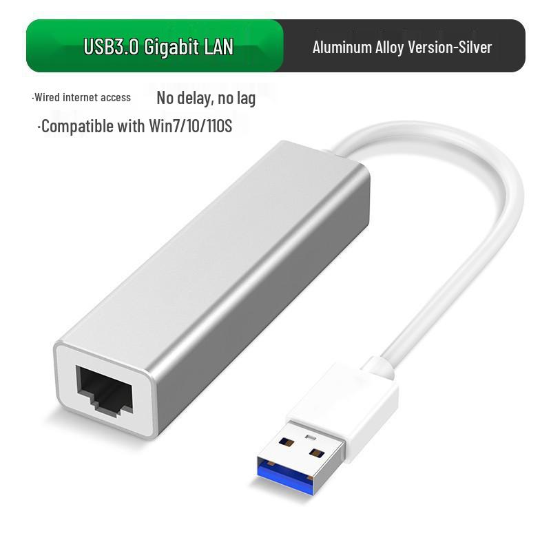 Type-C to Ethernet Adapter: USB to RJ45 Gigabit Network Card