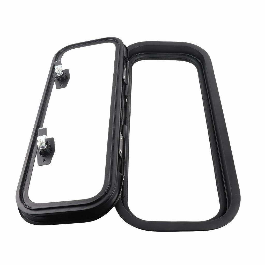 RV Storage Hatch Door with Lock 23.50x9.72in Surface Mount Aluminum Alloy RV Baggage Access Door for Motor Home Travel