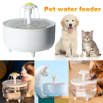 1.2L Pet Cat Dispenser Drinking Water Fountain Activated Carbon Filters LED Automatic Feeder Container USB Interface
