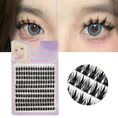 1 krabička Umělé řasy Super měkké dekorativní nedráždivé Pěkně vypadající 3D načechraný make-up očí pro dívku