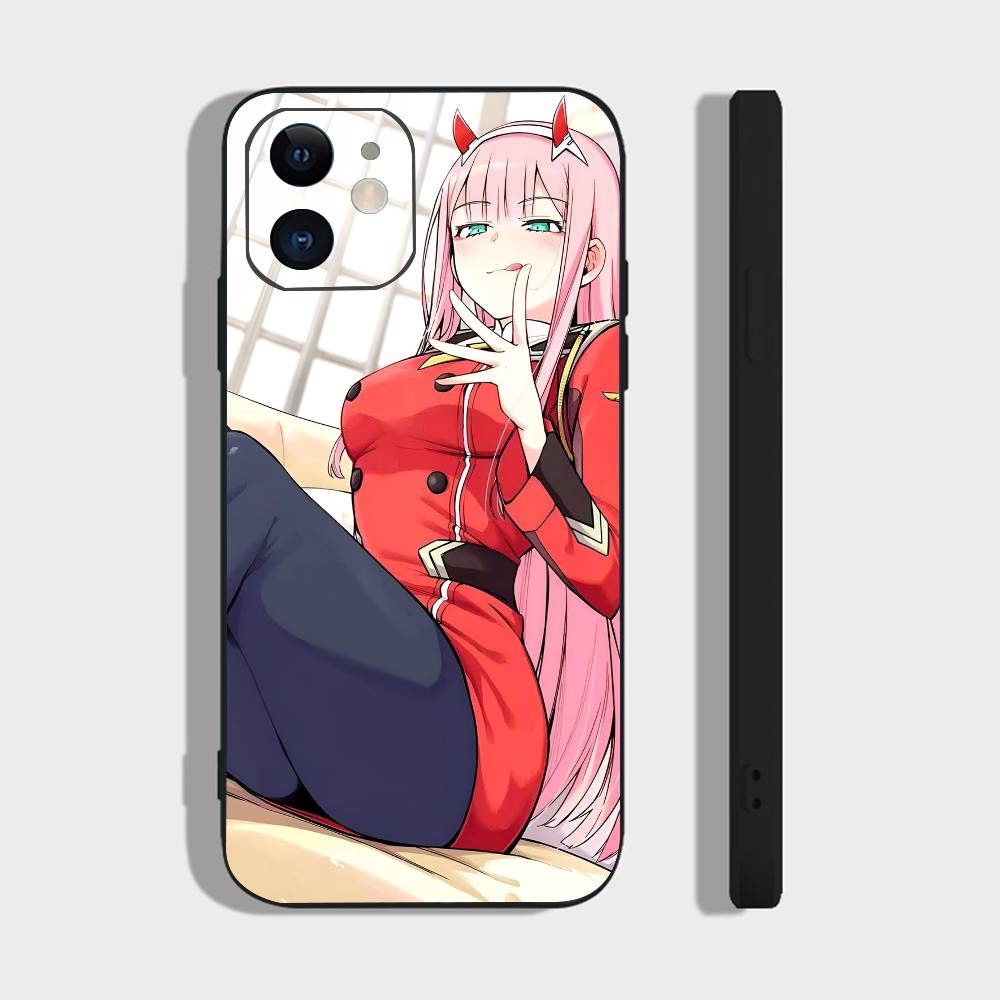 Anime Girl Zero Two For Iphone 17 Air 16 Pro Max 15 14 13 Full Cover Anti-Shock MagSafe Cover