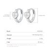 MODIAN 925 Sliver Original Design Ear Buckle Enamel Heart Cross Hoop Earrings For Women Fine Jewelry Accessories