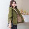 Coat for Women Casual Thickened Cardigan Double Layer Padded Windbreaker Hooded Women Jacket