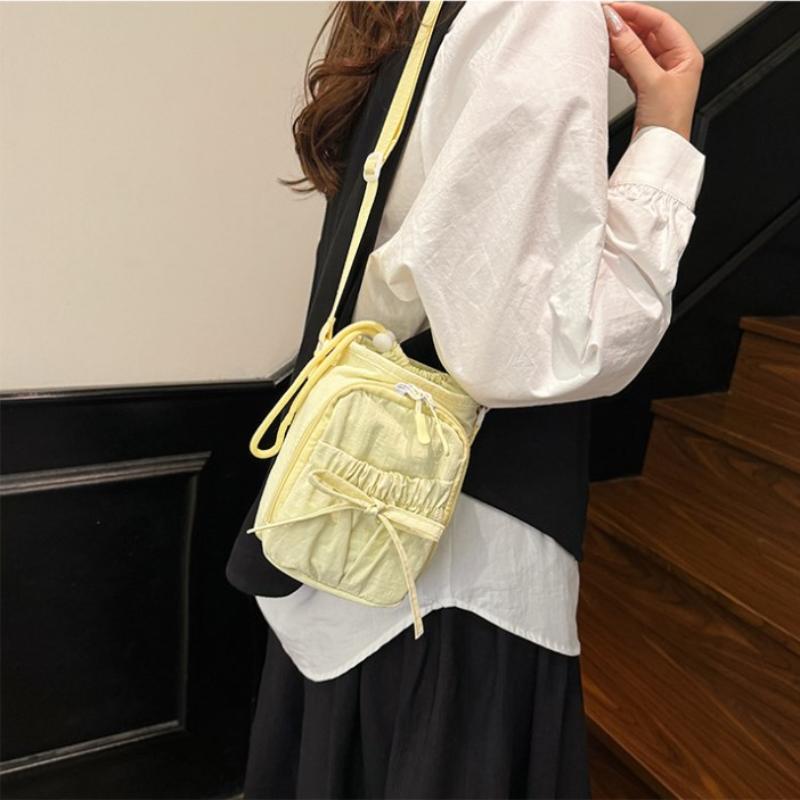 Bowknot Water Bottle Storage Bag Drawstring Waterproof Sport Shoulder Bag Portable With Strap Phone Pouch Cup Accessories