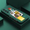 Cartoon Colorful Pattern Printing Phone Case Square Liquid Silicone TPU Full Cover Camera Shockproof Protection Cover for Samsung Infinix Tecno