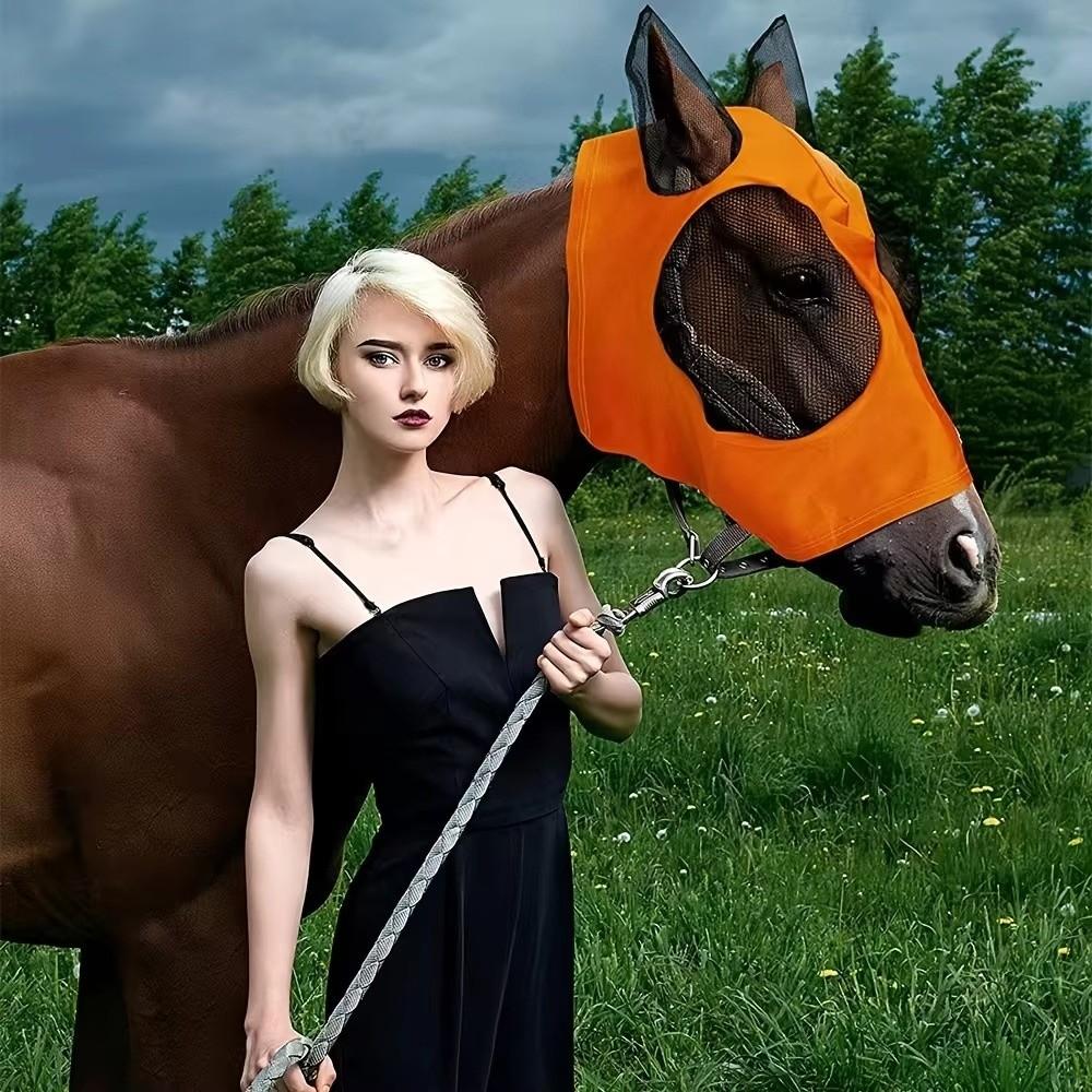 Breathable Mesh Horse Face Mask Multifunctional Mesh Horse Mask Horse Fly Mask  Horse Protection