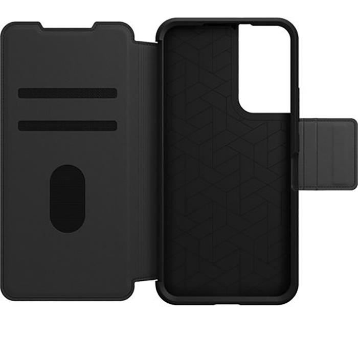 Folio renforcé - otterbox - samsung g s22+ 5g - cuir - noir - coque rigide