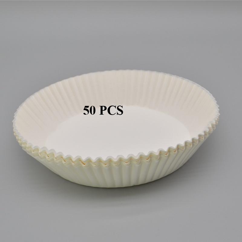 50/100Pcs Disposable Non-Stick Paper Round Air-Fryer Paper Liners Air Fryer Baking Papers Airfryer Paper Kitchen Accessories