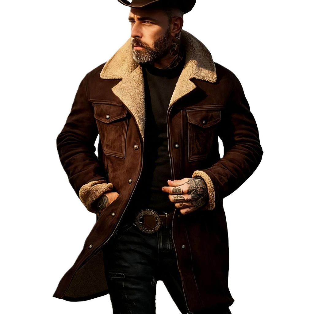 American Style Men's Retro Warm Jacket - 2025 Autumn/Winter Collection