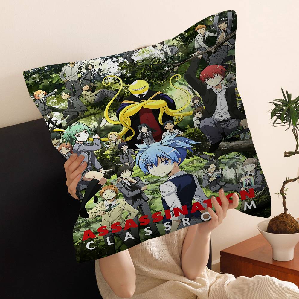 Anime Assassination Classroom Cushion Cover Car Throw Pillow Case For Sofa Car Christmas Gift xcm xcm