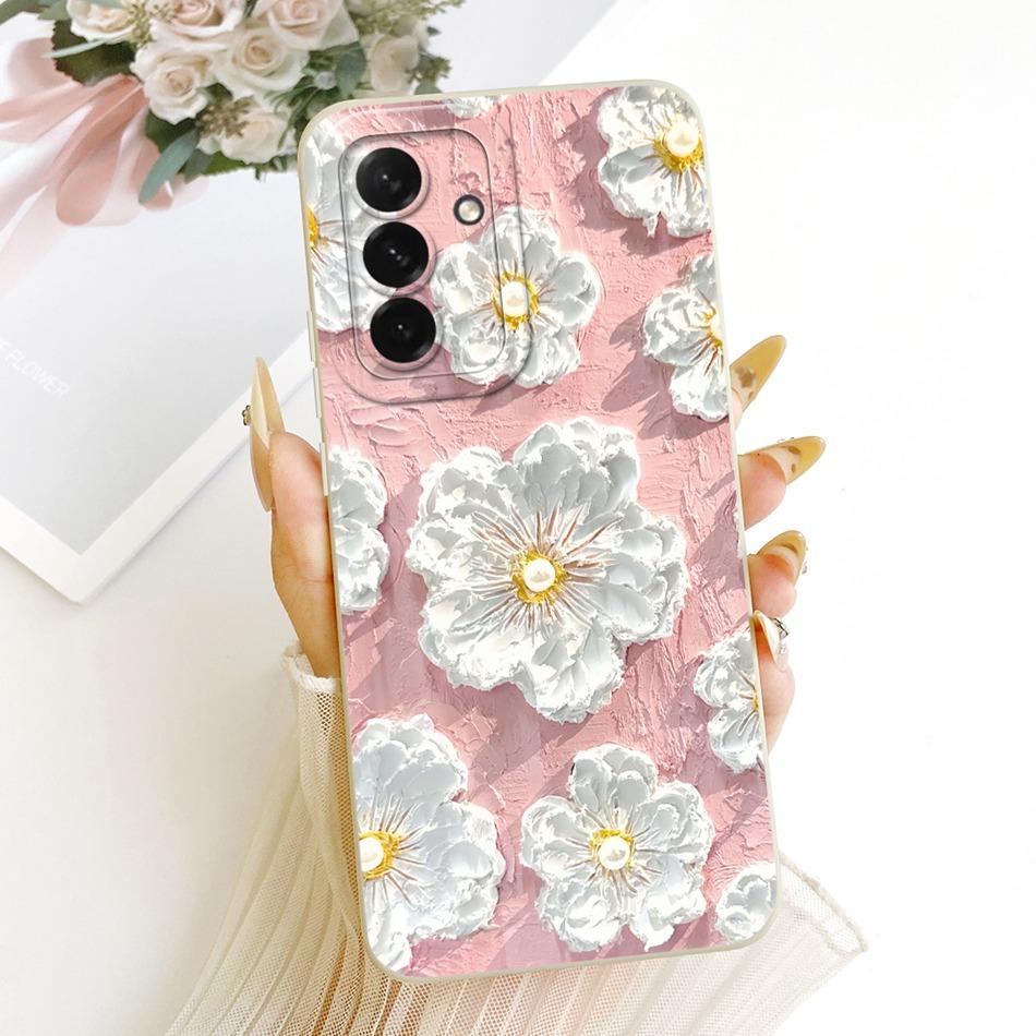 For Samsung Galaxy A56 A36 Cute Cat Flower Cartoon Phone Case For Samsung A36 A56 5G Shockproof Soft Silicone Covers Bumpers