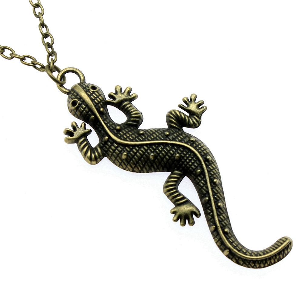 Chinese Dragon Pendant Necklace Mythical Creature Lucky Charm Jewelry 45cm or 70cm Long Chain
