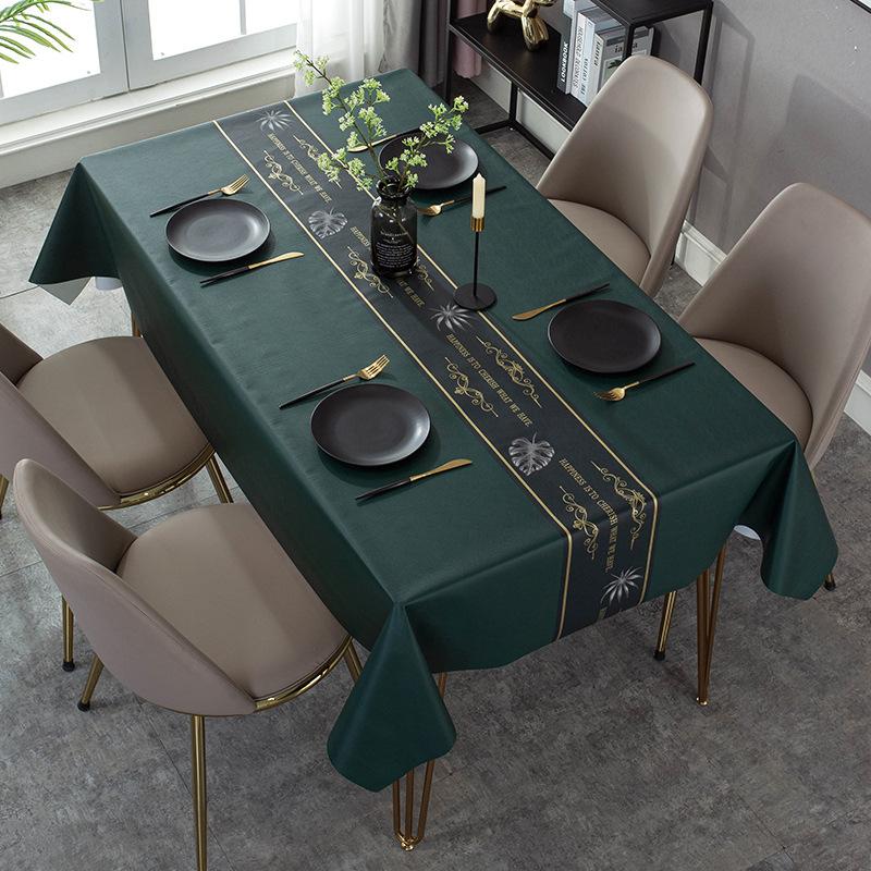 Moderne Donkere Serie Bedrukking Waterdichte Tafel Tafelkleed Bruiloftsdecoratie Rechthoekige Salontafels Hoes Picknickkleed