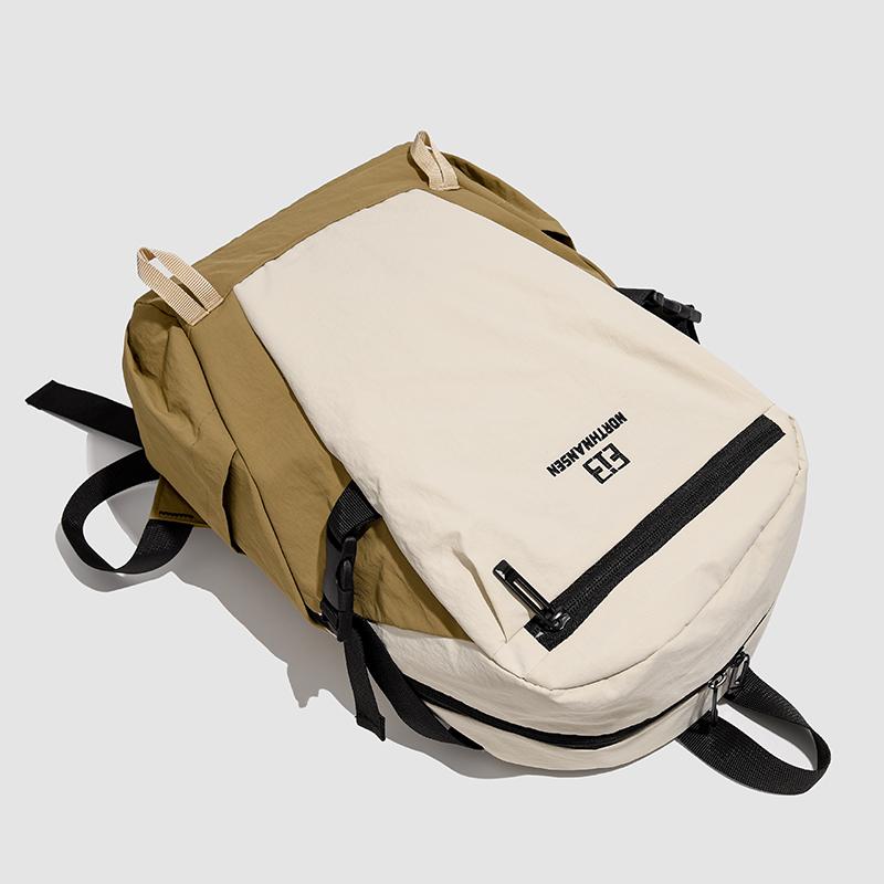 Color Block Outdoor Backpack Unisex Sports Backpack Lightweight Travel Backpack