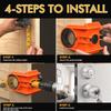 Door Lock Hole Drilling Kit Door Lock Installation Kit High Speed Steel Door Lock Hole Saw Drilling Kit with Template