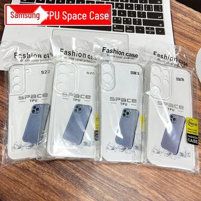 S23/S24 için Samsung S25 Ultra Şeffaf TPU Uzay Kabuk Telefon Kılıfı, 26 Kenar Koruyucu Kapak