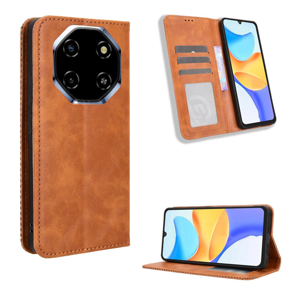 Flip Cover for Blackview Shark 6 / Oscal Tiger 8 PU Leather Full-Body Protection [RFID Blocking] Phone Cases