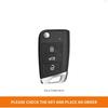 Zinc Alloy Leather Car Key Case Key Case For Volkswagen Volkswagen Polo Golf 7 Mk7 T-Cross T-Roc Tiguan Passat Touran Key Fob