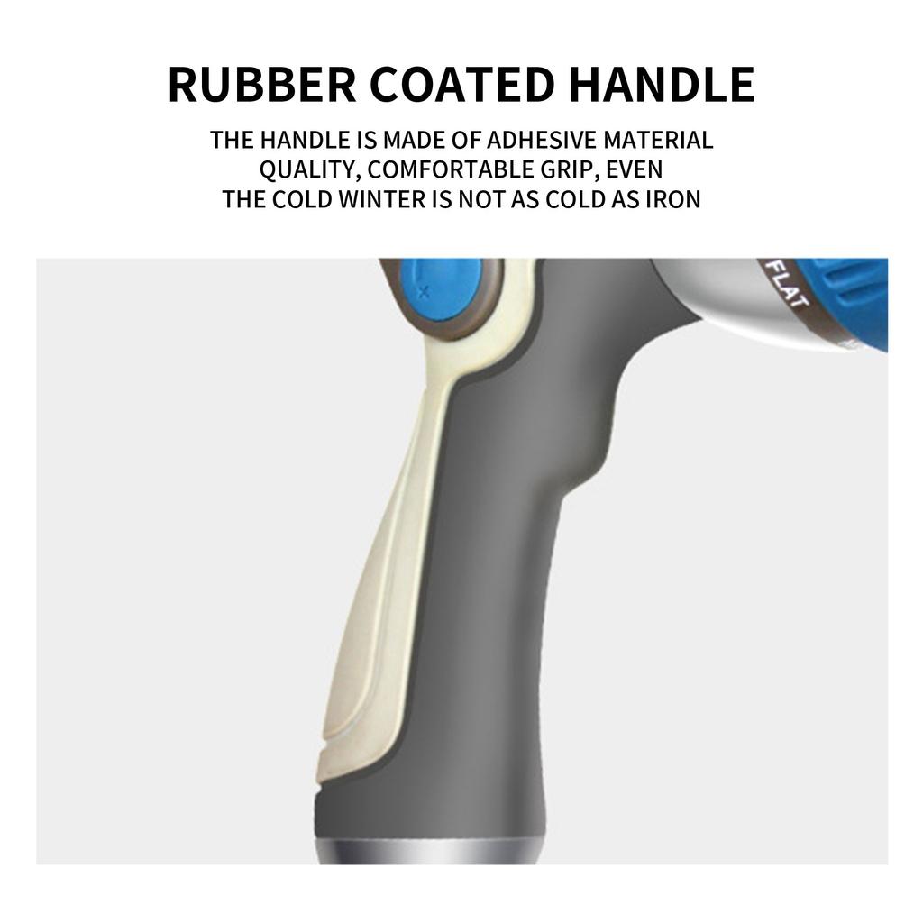 Garden Hose Nozzle 8 Patterns Hose Sprayer With Thumb Control Watering Tool For Garden, Car Wash, Lawning Care & Pet Shower