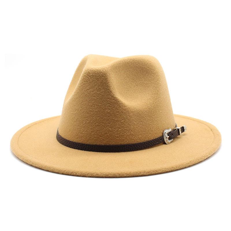 1 Stück Britischer Stil Filz Jazz Fedora Hut Panama Trilby Hüte Für Damen Herren Gentleman Hochzeitsfeier Hut