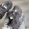 Fried Street Daddy Shoes Women's New Thick-soled Height Increasing Feet Small Versatile Casual Sneakers Student Lightweight Women's Shoes