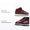 Air 1 Mid GS Bred Twist Kinder Sneaker Schwarz Summit-Weiß Varsity-Rot DQ8423-067