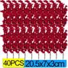 60/1 Stück Weihnachten Rote Beeren Zweige Künstliche Stechpalmenbeeren Staubgefäße Pflanzen Blumen Kranz Ornamente Weihnachtsbaum Party Hausdekoration