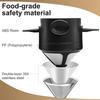 Pour Over Coffee Dripper Portable Stainless Steel Coffee Filter Reusable Mini Collapsible Paperless Single Serve 1 Cup JT587