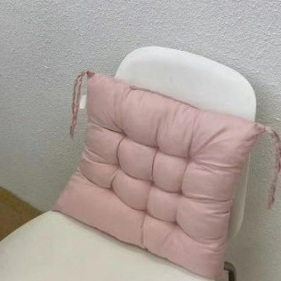 Poduszka na siedzisko w jednolitym kolorze, piaskowana, do biura, jadalni lub krzeseł tatami - 40/45 cm