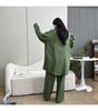 Autumn Plus Size Pure Cotton Double Yarn Relaxed Women's Pajamas