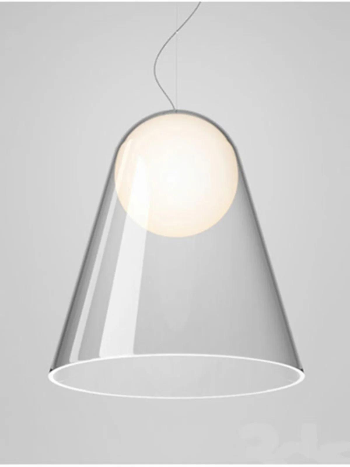 Italian Danish table lamp eye protection, simple modern living room, bedroom, bedside dimming, touch glass hanging table lamp D22H32CM