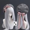 Winter Women's Hat Lolita Cosplay Caps Y2k Accessories Cute Core Beret Women Bow Headwear for Women Hat Ladies Y2k Hat Japanese
