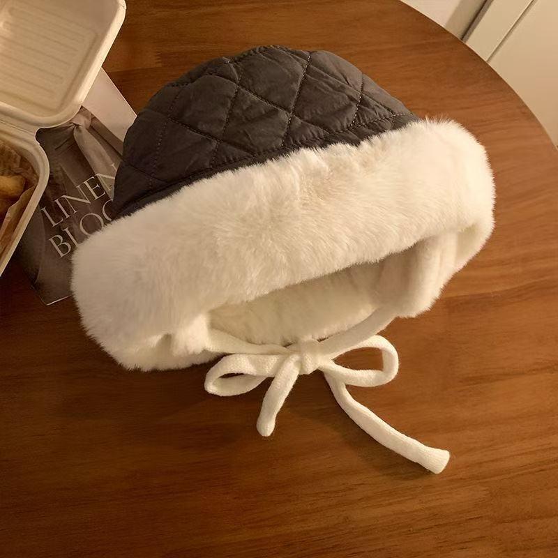 Winter plush fisherman's hat children's Mongolian hat ear protector head hat warm plush thickened cute pile hat