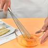 1Pcs Stainless Steel Ball Whisk Wire Egg Whisk Kitchen Whisks for Cooking Blending Whisking Beating Egg Mixer Baking Tool