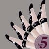 5Pairs Wear-resistant Short Socks Breathable Sport Socks Casual Black and White Cat Socks