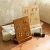 Solid Wood Removable Earring Display Stand,Desktop Ear Stud Dangle Earring Holder Jewelry Storage Rack Counter Showcase Prop
