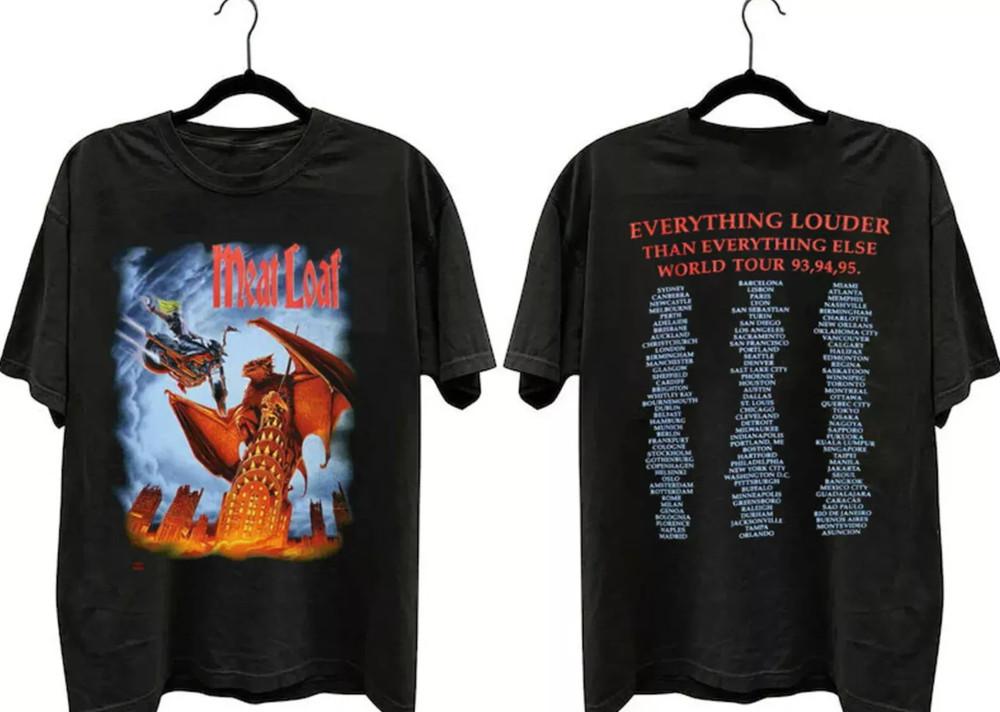 1993 Meat Loaf Everything Louder Than Everything Else Мировой Тур Футболка Унисекс M