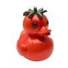 Vegetable Duck Figurine 3D Tomato Mushroom Duck Statue Resin Vegetable-Themed