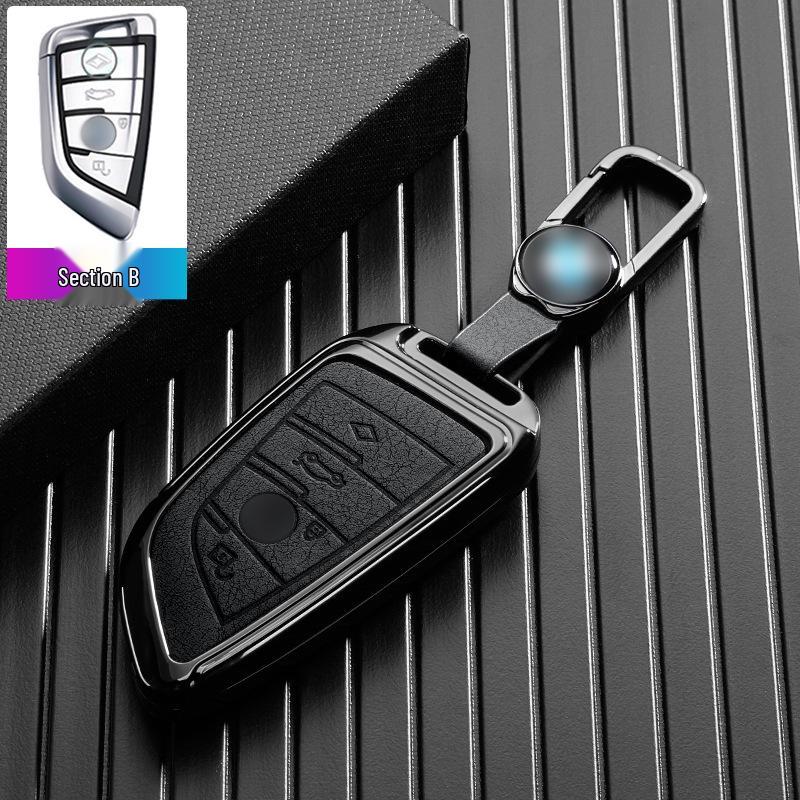 BMW Car Key Case for 7 Series, 5 Series, 3 Series, X1, X2, X3, X5, X6, and 530Li.
