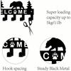 Metal Key Holder Wall Mounted Bear Design with 6 Hooks for Entryway Storage Home Decor Gift