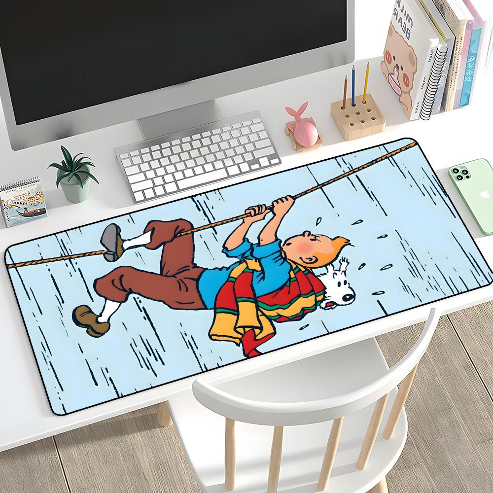 

Anime T-Tintines Mouse Pad Rubber Mat Laptop Xxl Mousepad Notebook Gamer Computer Table Gaming Accessories 600x300x3mm
