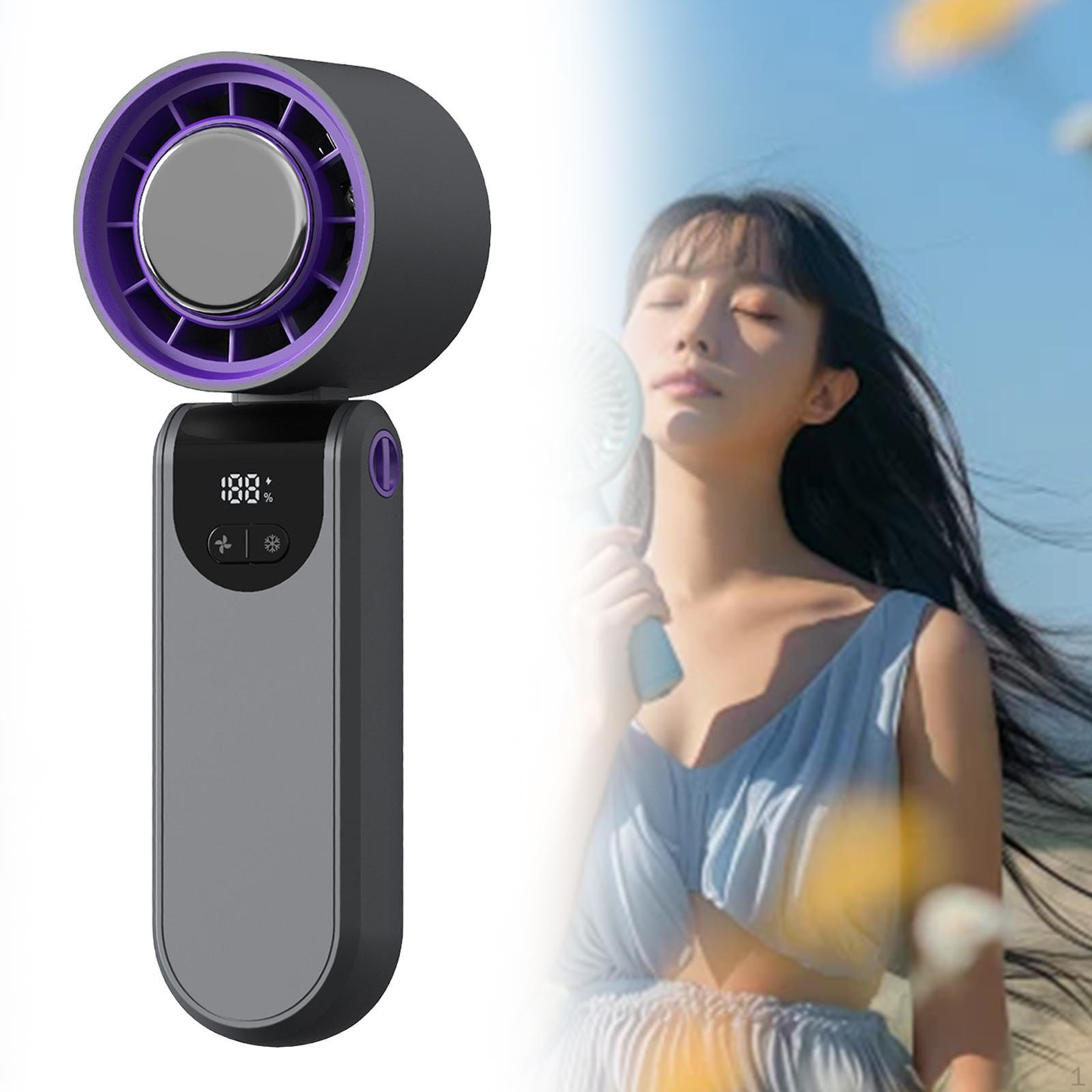 

Ручной вентилятор настольный холодный компресс небольшой складной высокоскоростной быстро охлаждающий портативный карманный серый