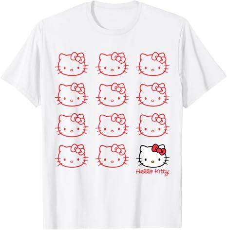 

Sanrio 2026 Лето Комикс Форма Хелло Китти Изображение 100% Хлопок Повседневная Футболка Взрослый Дети Родитель-Ребенок Топ Домашняя Одежда Y2k S