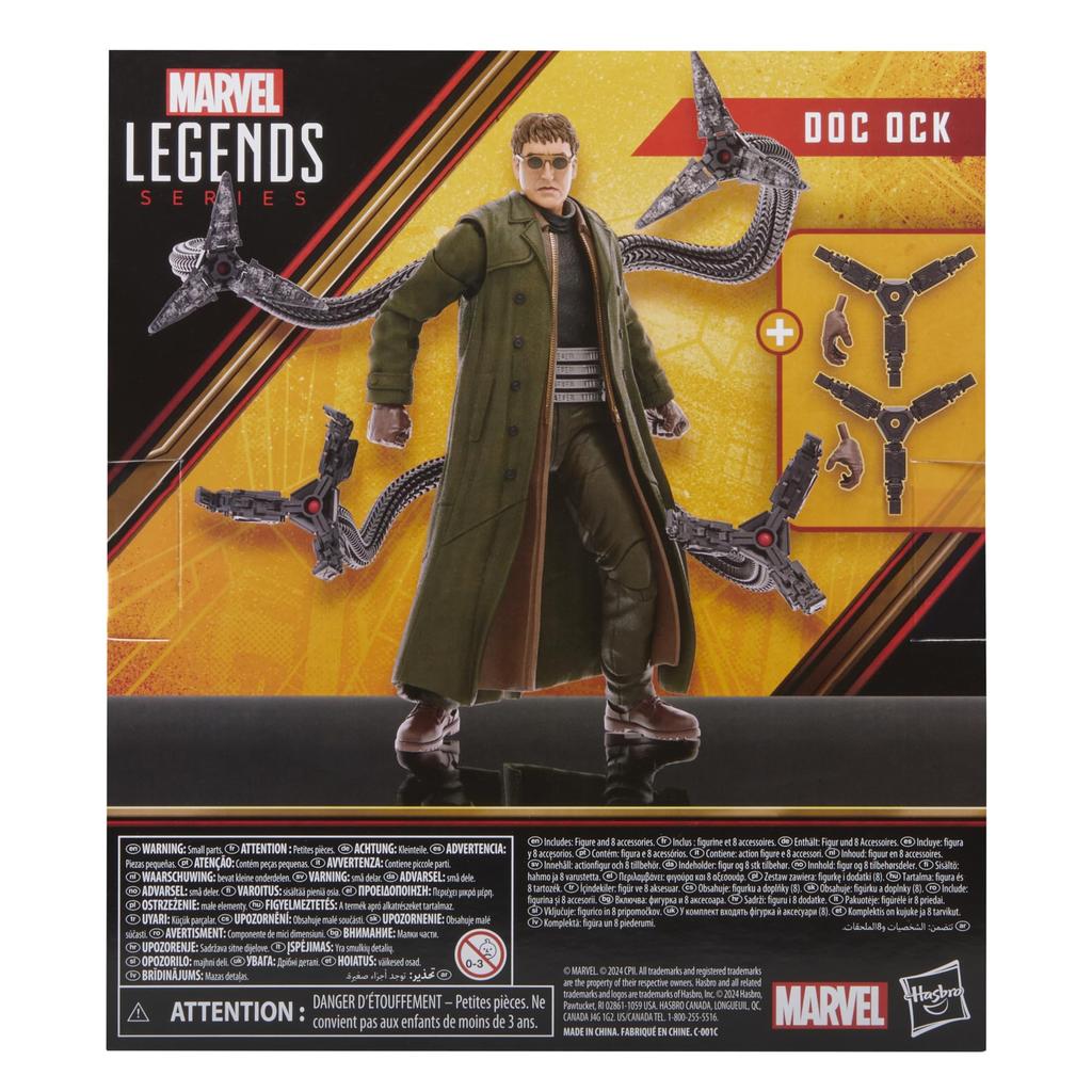 Hasbro Marvel Legends Series MARVEL 2 Doctor Octopus Velikost Akce Věk 4 a více F7115 Originální produkt Spider-Man 6palcový (15 cm) Postava,