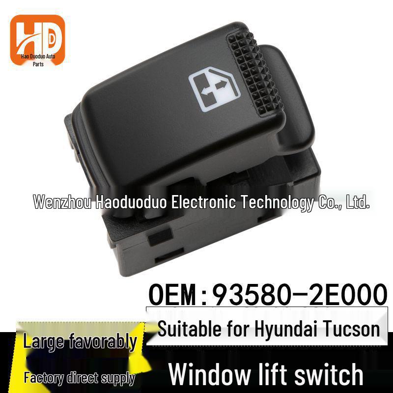 Power Window Switch for 05-13 Hyundai Tucson & 07-13 Sportage (Part #93580-2E000) Electric