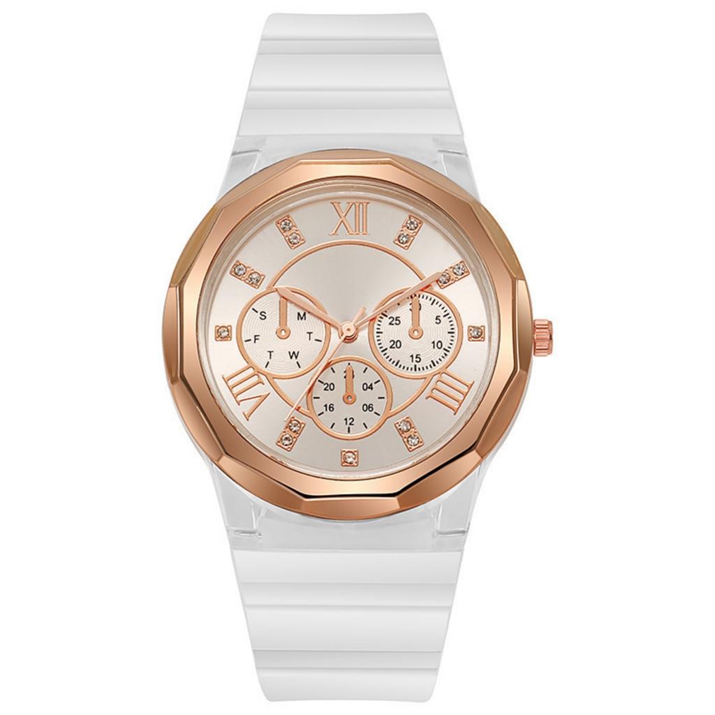 Vanntett lysende løpevekkerklokke for menn