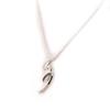 Altesse [L0679] - Silver Necklace 'Scarlett' Black White