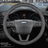 Universal All-Season Steering Wheel Cover for Ford Models: Edge, Escort, Escape, EcoSport, Taurus, Kuga, Mondeo, and Focus.