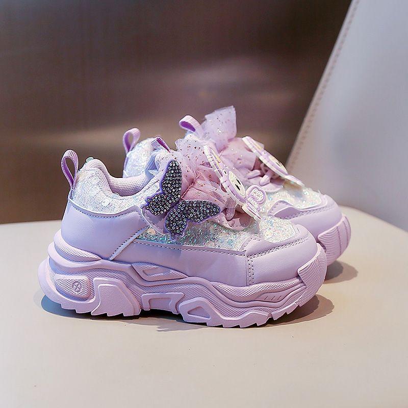 Girls' Fashionable Soft-soled Princess Shoes, Autumn Children's Sports Shoes